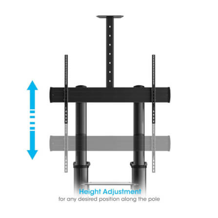 ขาตั้งจอทีวี MANHATTAN แบบมีล้อเลื่อน รองรับขนาดจอ 70-120 นิ้ว_2