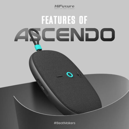 ลำโพงบลูทูธ HIFUTURE ASCENDO แอมป์ในตัวแบบ 2-IN-1 สีชมพู_2