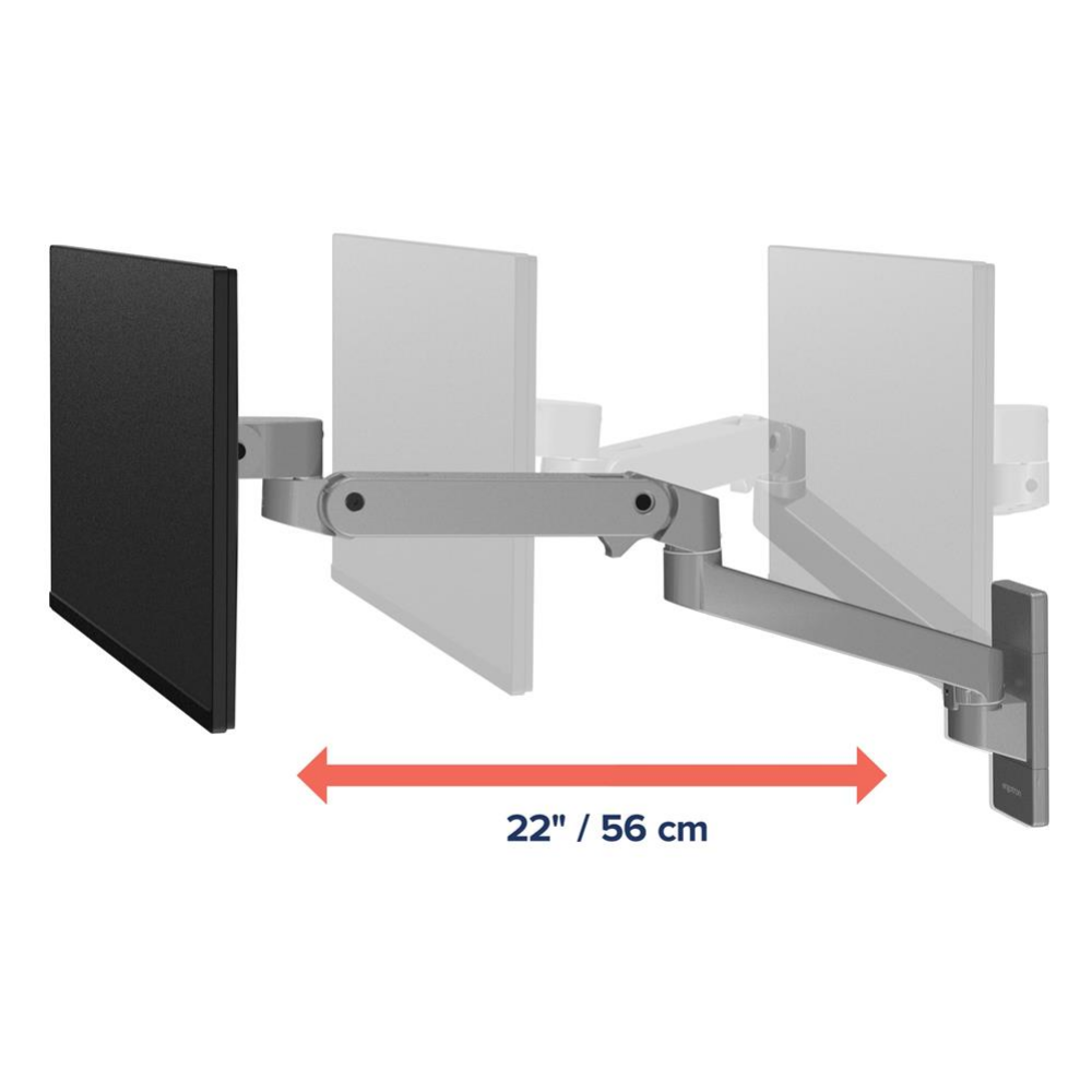 แขนจับจอมอนิเตอร์ ERGOTRON รุ่น LX PRO WALL รองรับจอขนาด 34 นิ้ว สีเทาเข้ม_2