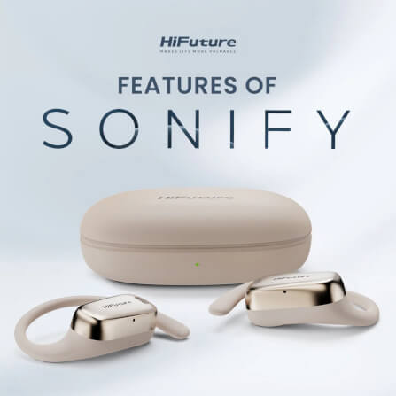 หูฟังไร้สาย HIFUTURE SONIFY สี CHAMPAGNE_3