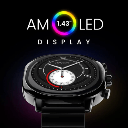 สมาร์ทวอทช์ HIFUTURE AIX มีฟีเจอร์ AI หน้าจอ AMOLED 1.43 นิ้ว สีดำ_3