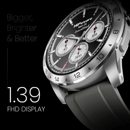 สมาร์ทวอทช์ HIFUTURE FLEX 2 หน้าจอ AMOLED 1.39 นิ้ว สี SILVER_3