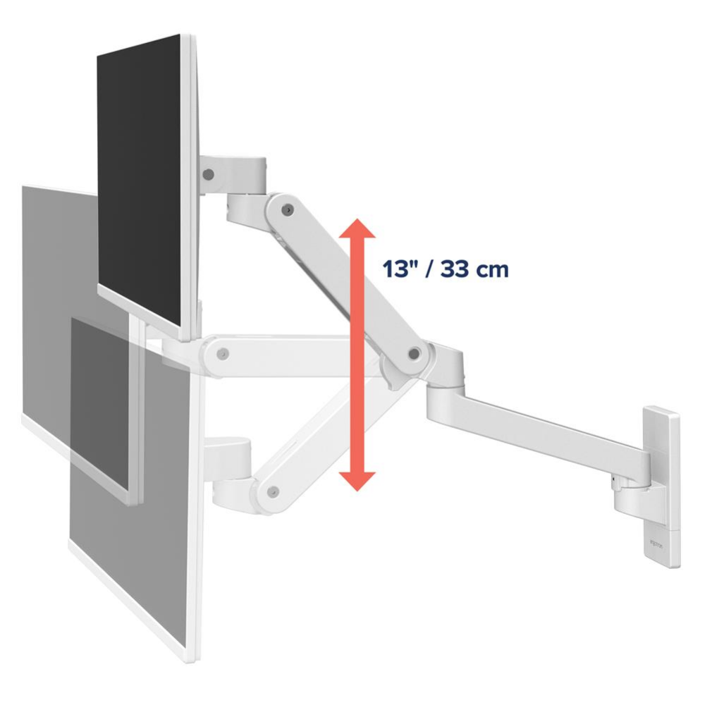 แขนจับจอมอนิเตอร์ ERGOTRON รุ่น LX PRO WALL รองรับจอขนาด 34 นิ้ว สีขาว_3