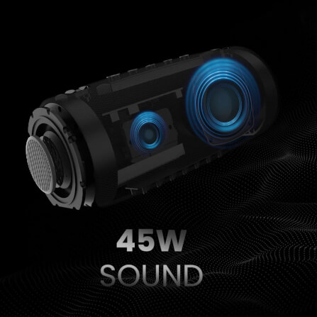 ลำโพงบลูทูธ HIFUTURE GRAVITY BASS ENHANCED EQ 45W สีน้ำเงิน_4