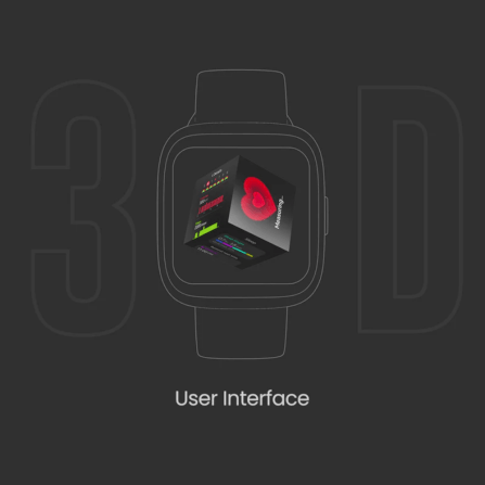 สมาร์ทวอทช์ HIFUTURE EDGE หน้าจอ IPS 1.72 นิ้ว สีดำ_4