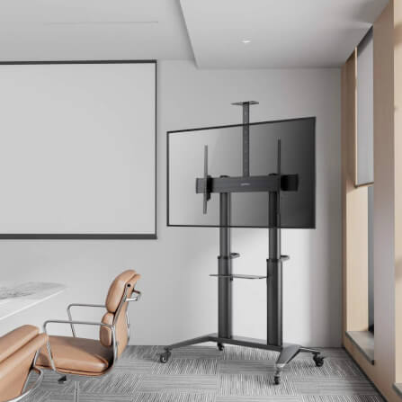 ขาตั้งจอทีวี MANHATTAN แบบมีล้อเลื่อน รองรับขนาดจอ 70-120 นิ้ว_5