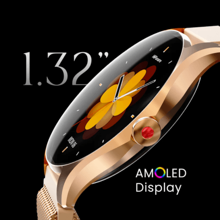 สมาร์ทวอทช์ HIFUTURE AURA 2 หน้าจอ AMOLED 1.32 นิ้ว สี SILVER_5