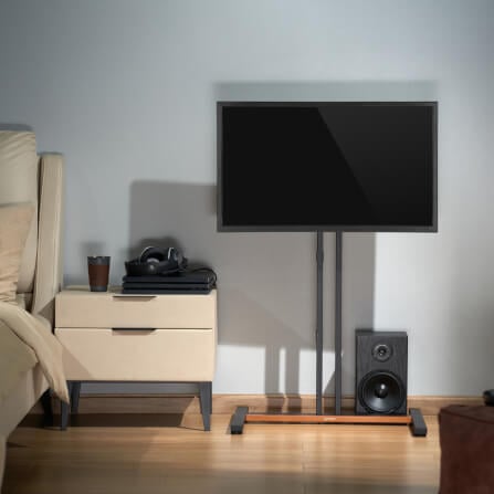 ขาตั้งทีวี MANHATTAN แบบมีล้อเลื่อน รองรับขนาดจอ 34-55 นิ้ว_7