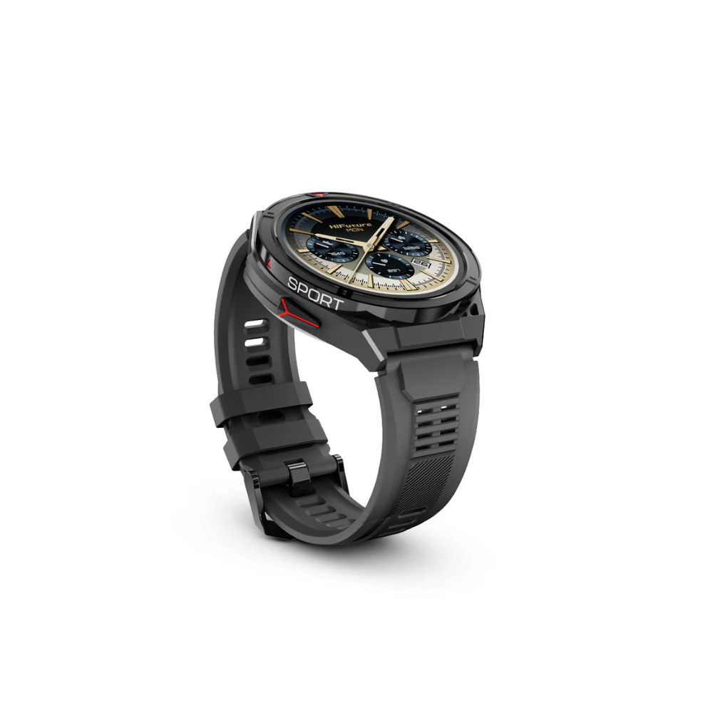 สมาร์ทวอทช์ HIFUTURE ACTIVE มีฟีเจอร์ AI, GPS หน้าจอ AMOLED 1.43 นิ้ว สีดำ-แดง_0