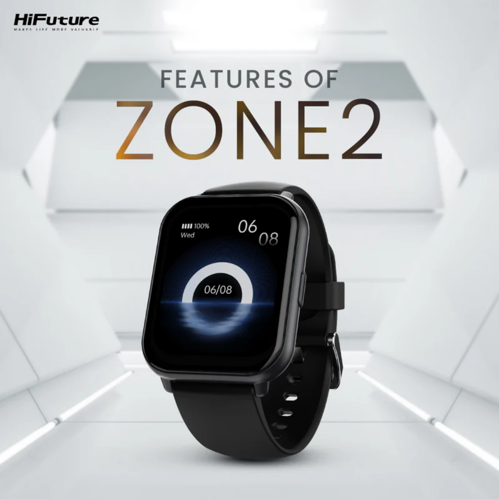 สมาร์ทวอทช์ HIFUTURE ZONE2 หน้าจอ IPS 1.96 นิ้ว สีเงิน_1