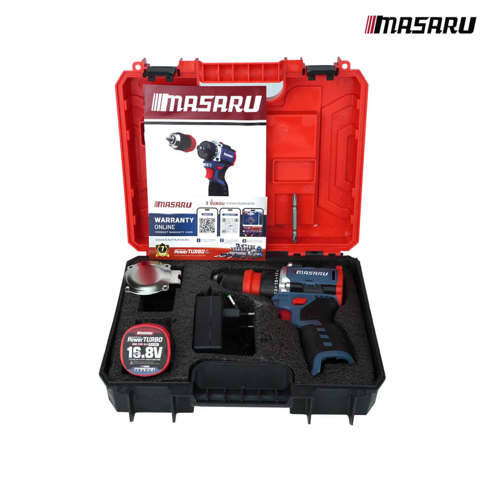 สว่านไขควงคลัตช์กระแทกไร้สาย MASARU รุ่น SCDI-140_8