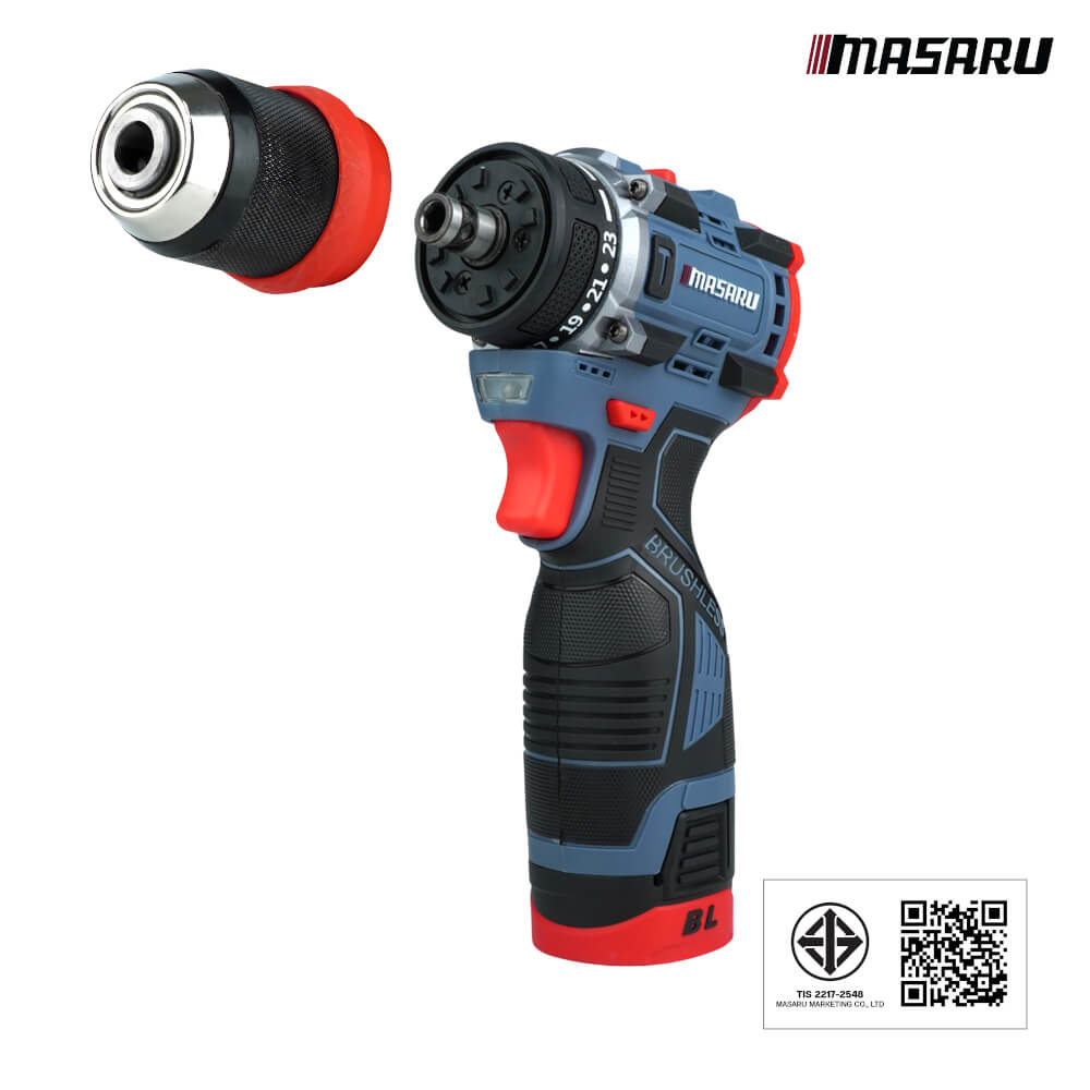 สว่านไขควงคลัตช์ MASARU รุ่น SCDS-190 (เฉพาะตัวเครื่อง)_10