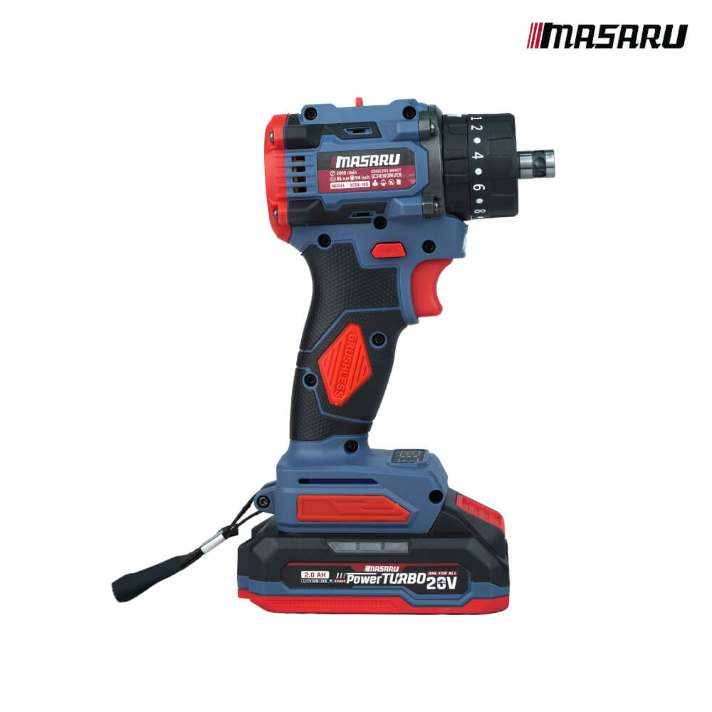 สว่านไขควงคลัตช์กระแทกไร้สาย MASARU รุ่น SCDI-105_3