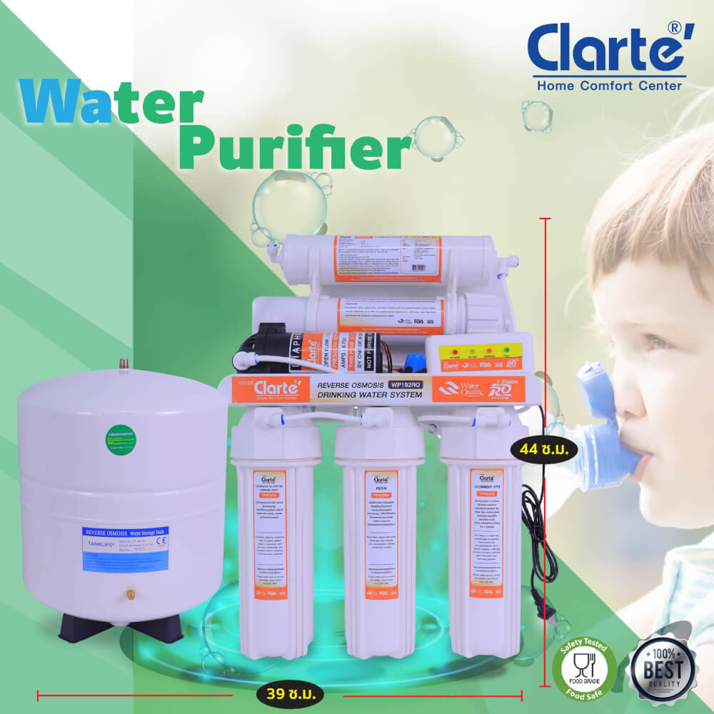 เครื่องกรองน้ำ ระบบ RO CLARTE'รุ่น WP 192 RO (ไม่รวมติดตั้ง-)_6