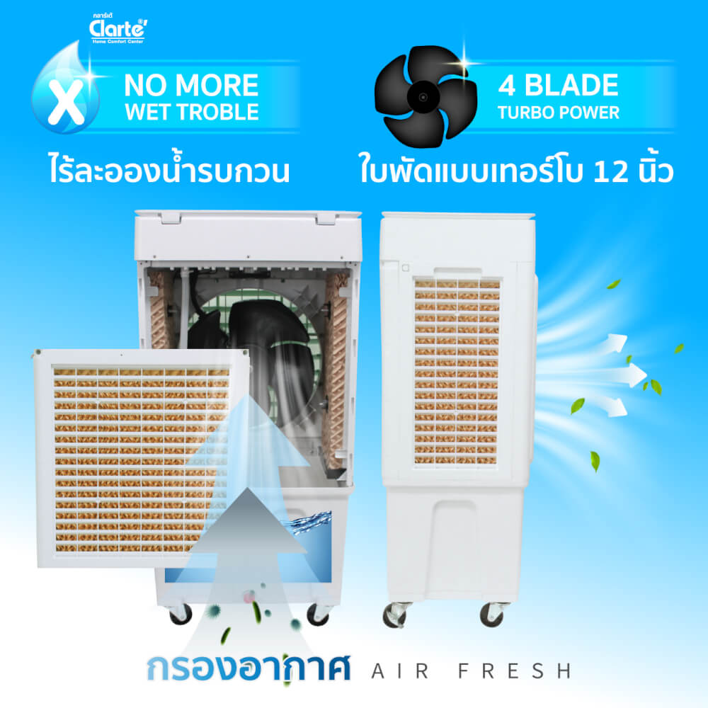 พัดลมไอเย็นCLARTE' 22 ลิตร รุ่น CTME727_7