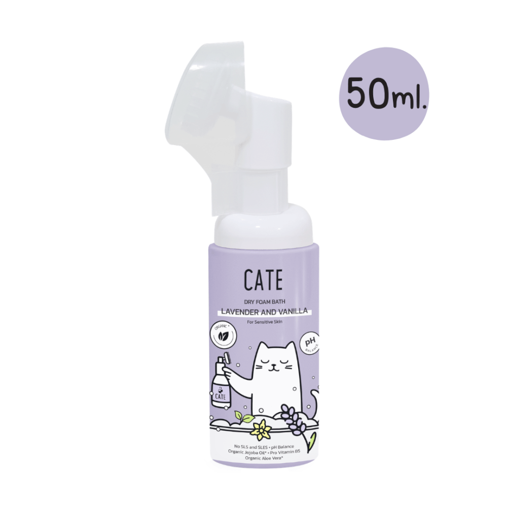 โฟมอาบน้ำแห้ง CATE กลิ่นแพร์และพิโอนี FOOD GRADE สูตรอ่อนโยน 50 ML.
