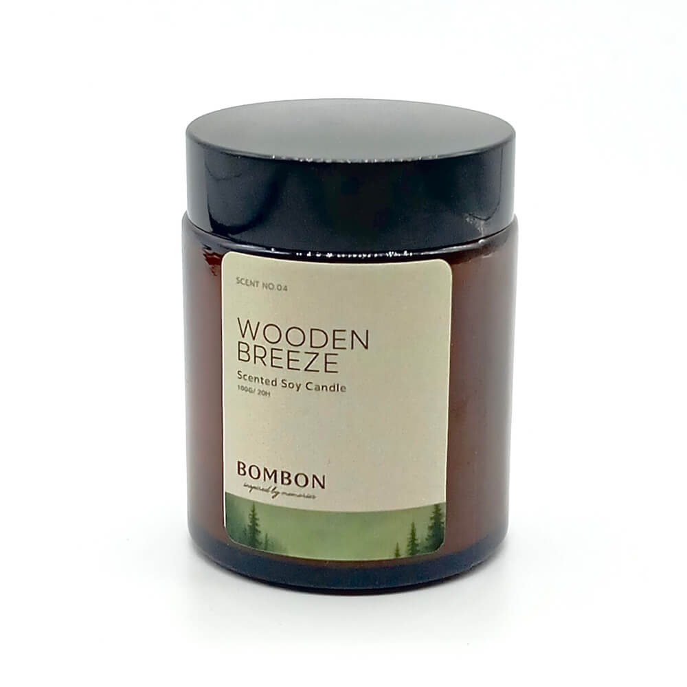 เทียนหอม BOMBON ขนาด 100 มล. กลิ่น WOODEN BREEZE_0