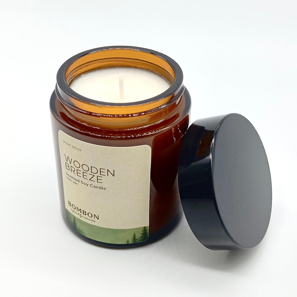 เทียนหอม BOMBON ขนาด 100 มล. กลิ่น WOODEN BREEZE_1