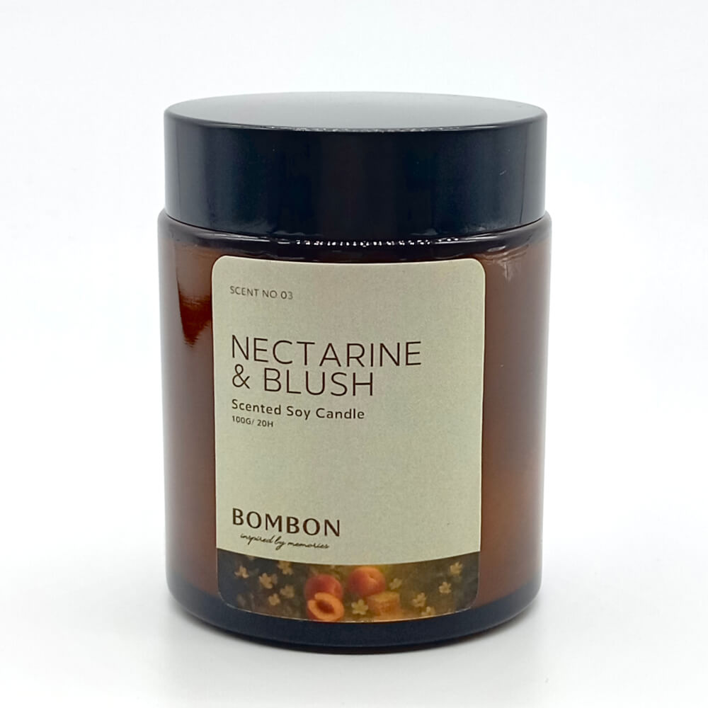 เทียนหอม BOMBON ขนาด 100 มล. กลิ่น NECTARINE AND BLUSH
