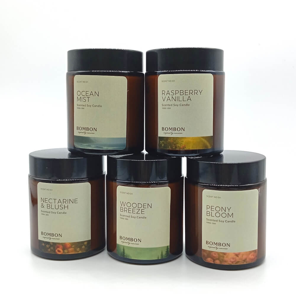 เทียนหอม BOMBON ขนาด 100 มล. กลิ่น PEONY BLOOM