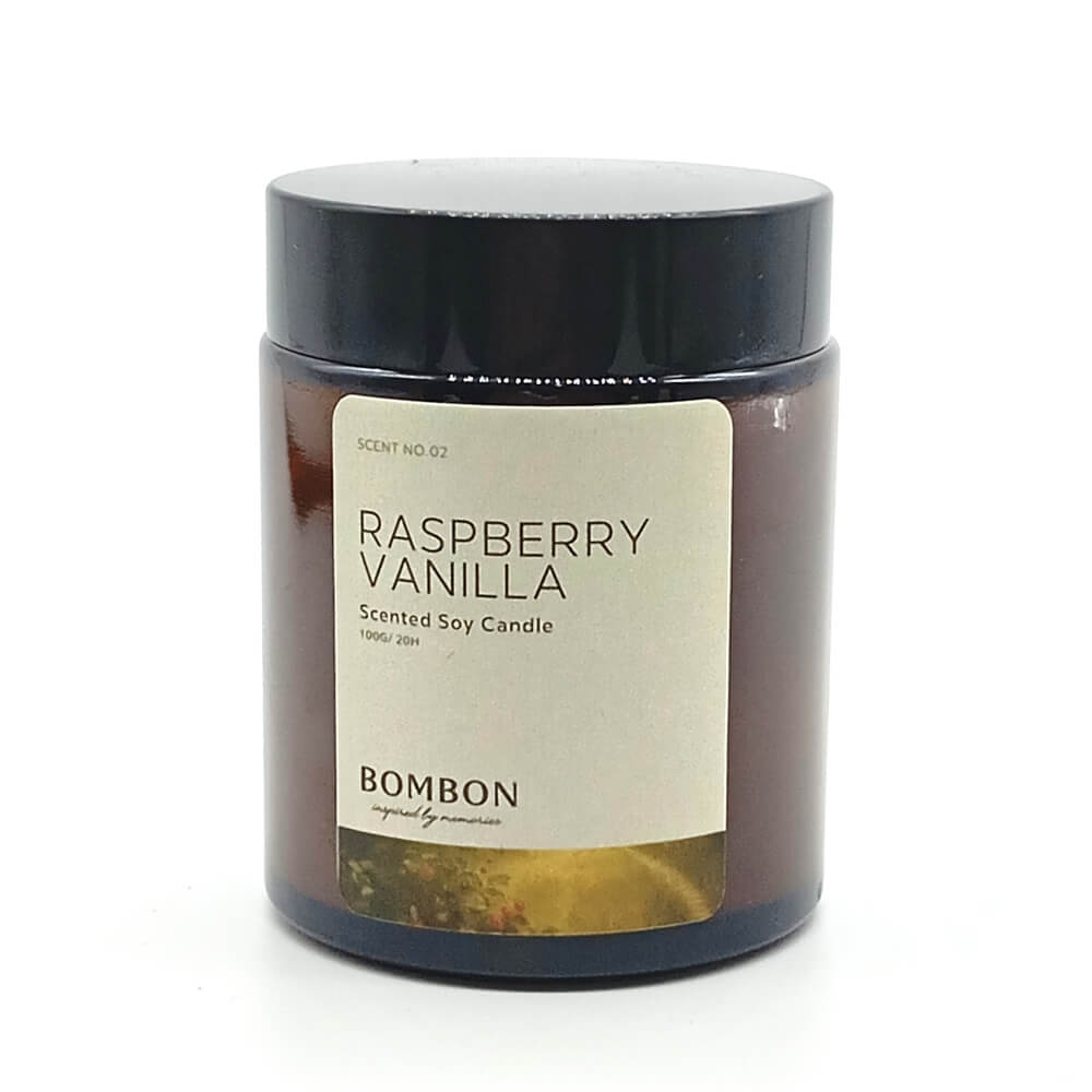 เทียนหอม BOMBON ขนาด 100 มล. กลิ่น RASPBERRY VANILLA_0