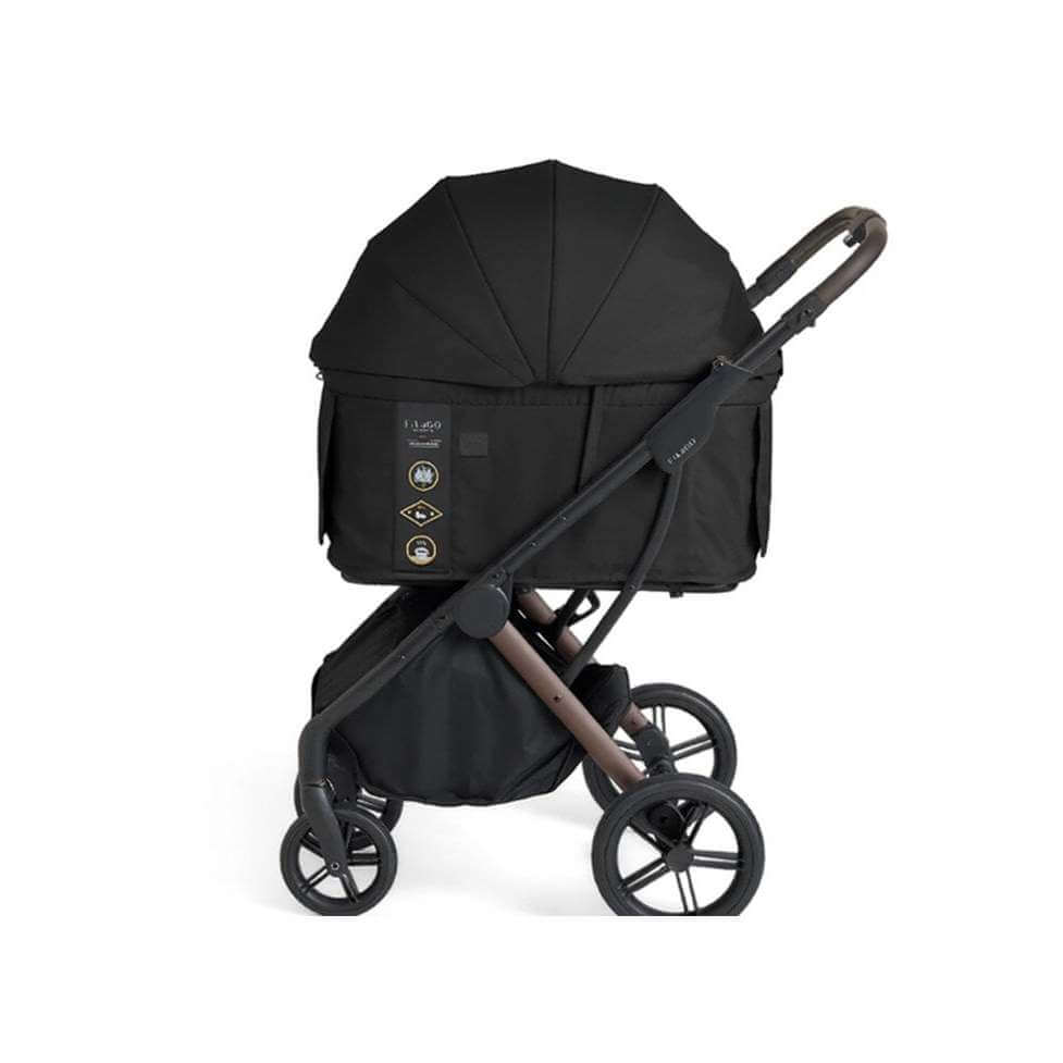 รถเข็นสัตว์เลี้ยงพับได้ FIKAGO รุ่น AGILE 2 สีดำ_8