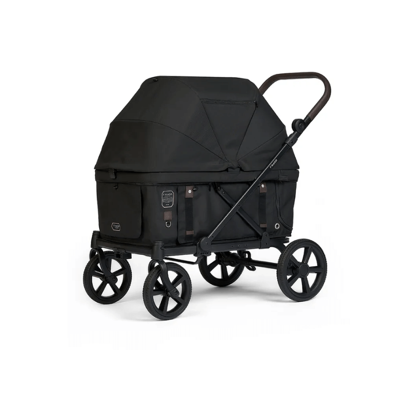 รถเข็นสัตว์เลี้ยง FIKAGO รุ่น KROSS สีดำ รองรับน้ำหนักได้ถึง 100 KG. (รุ่นใหญ่ที่สุด)_4