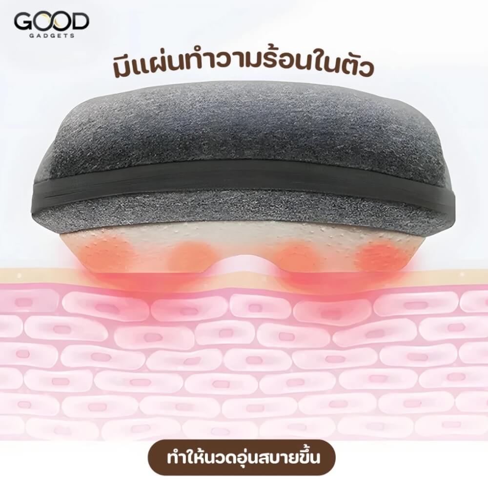 เบาะนวดหลังพกพา LUMO KDS1-GRAY สีเทา