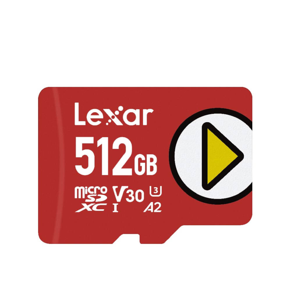 การ์ดหน่วยความจำ ไมโครเอสดีการ์ด LEXAR PLAY MICROSD CARD 512GB (ไมโครเอสดีการ์ด) RW160/100MB/S (LMSPLAY512G)