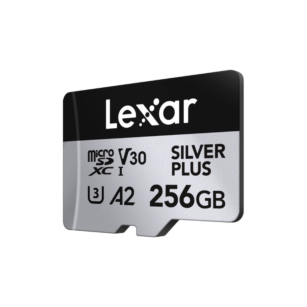 การ์ดหน่วยความจำ เอสดีการ์ด LEXAR PROFESSIONAL SILVER PLUS MICROSD CARD 256GB READ 205MB/S WRITE150MB/S (LMSSIPL256G-BNANG)