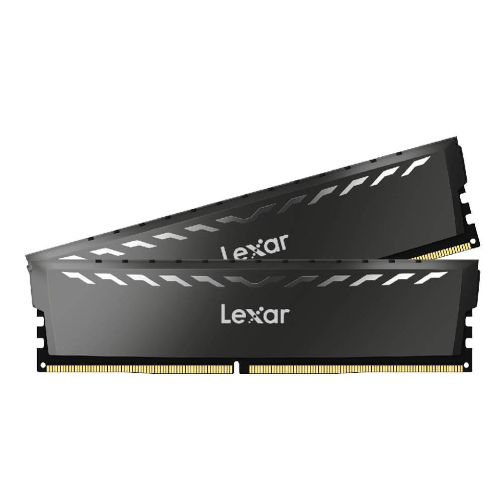 แรมพีซี LEXAR THOR 16GB KIT(8GBX2) DDR4/3200MHZ CL16 U-DIMM HEATSINK (LD4BU016G-R3200GDXG)
