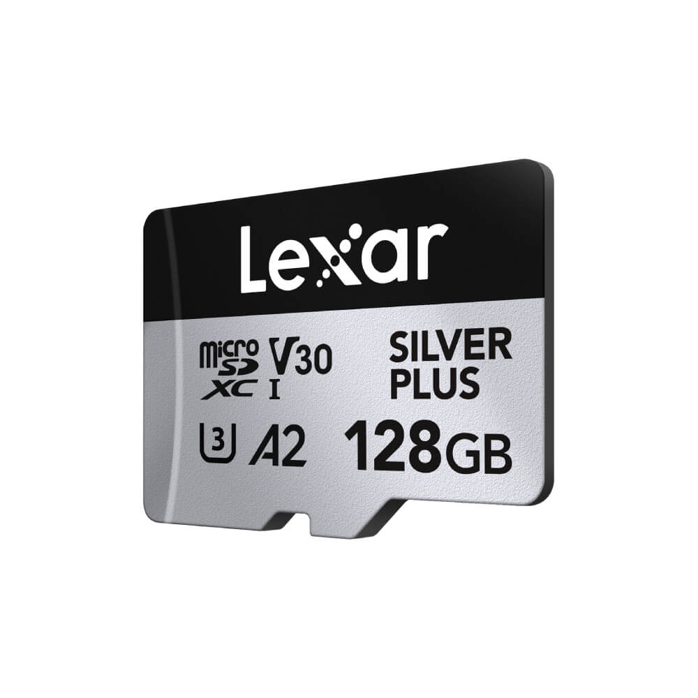 การ์ดหน่วยความจำ ไมโครเอสดีการ์ด LEXAR PROFESSIONAL SILVER PLUS MICROSD CARD 128GB READ 205MB/S WRITE150MB/S (LMSSIPL064G-BNANG)