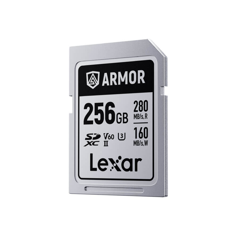 การ์ดหน่วยความจำ เอสดีการ์ด LEXAR ARMOR SILVER PRO 256GB SD CARD FULL-HD 6K RW280/160MB/S LSDAMSP256G-RNNNG)