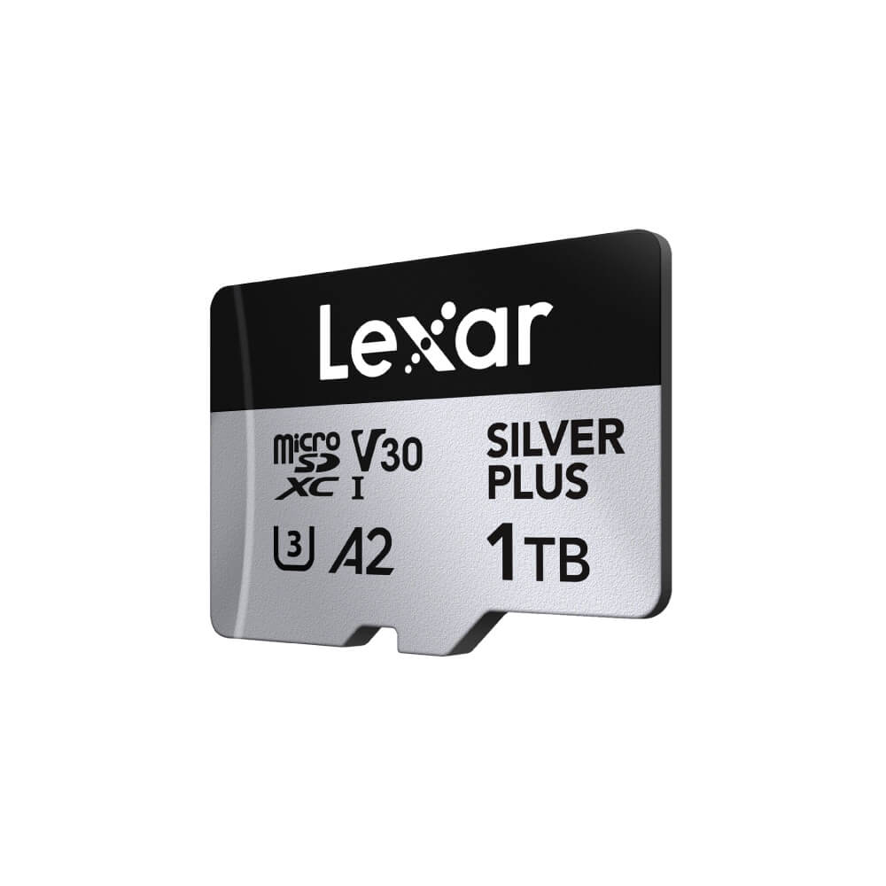 การ์ดหน่วยความจำ ไมโครเอสดีการ์ด LEXAR PROFESSIONAL SILVER PLUS MICROSD CARD 1TB READ 205MB/S WRITE150MB/S (LMSSIPL001T-BNANG)