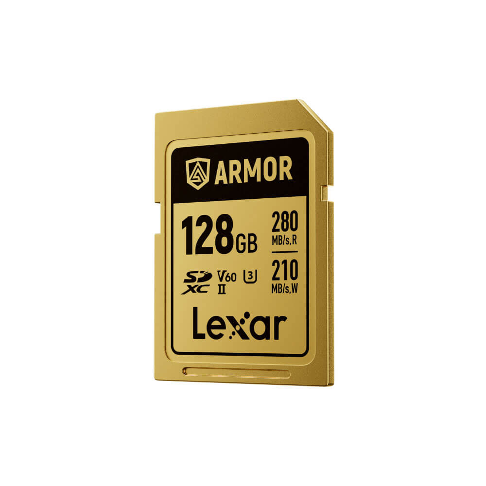 การ์ดหน่วยความจำ เอสดีการ์ด LEXAR ARMOR GOLD 128GB SD CARD FULL-HD 6K RW280/205MB/S (LSDAMGL128G-RNNNG)
