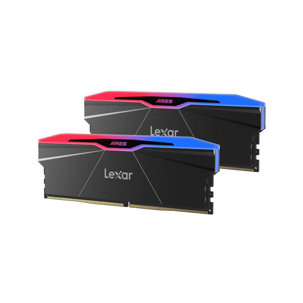 แรมพีซี LEXAR&reg; ARES RGB 2ND GEN DDR5 32GB KIT 16GBX2 (LD5U16G80C38BR-RGD)