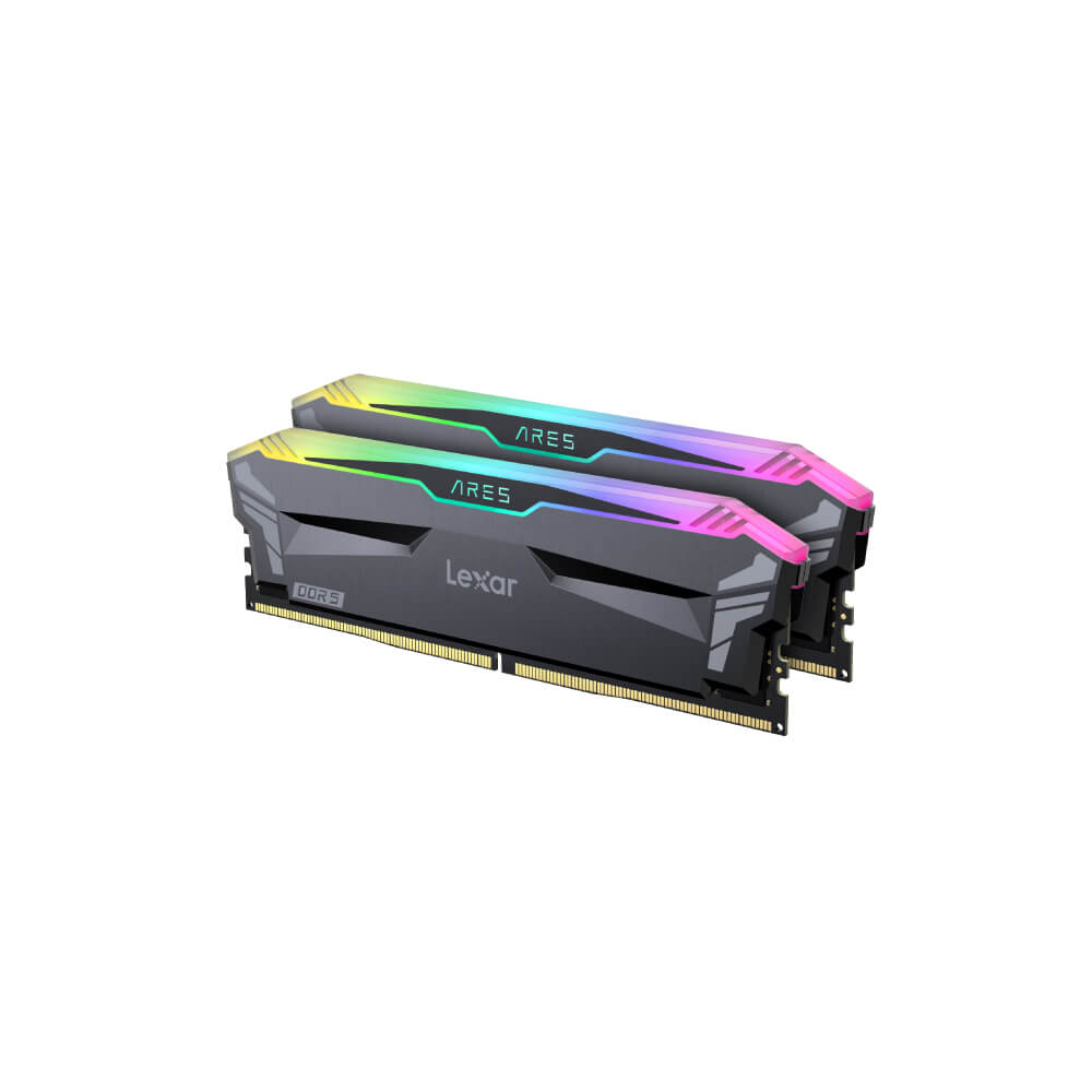แรมพีซี LEXAR ARES RGB DDR5 7200 DESKTOP MEMORY 16GB KIT (LD5U16G72C34LA-RGD)