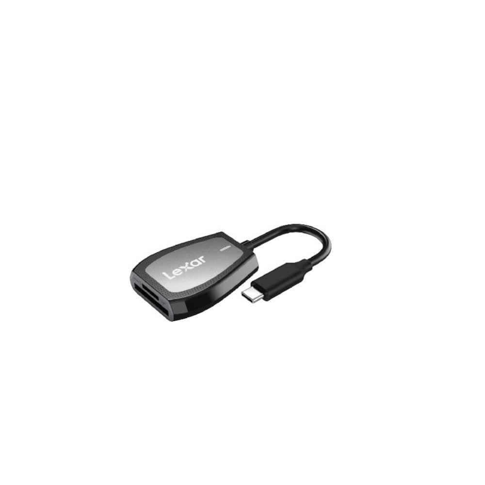 การ์ดรีดเดอร์ Lexar Dual-Slot SD/MicroSD Card, USB-C
