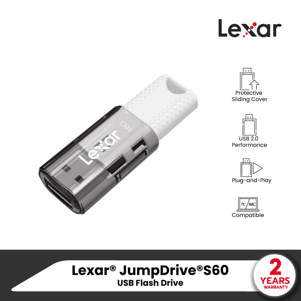 แฟลชไดรฟ์ Lexar S60 16GB USB 2.0