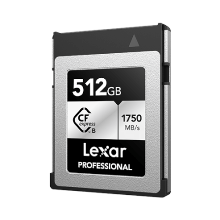 การ์ดหน่วยความจำ ซีเอฟเอ็กเพรสการ์ด LEXAR PROFESSIONAL CFEXPRESS TYPE B 512GB RW1750/1300MB/S RAW 8K XQD® COMPATIBLE (LCXEXSL512G-RNEN)_1