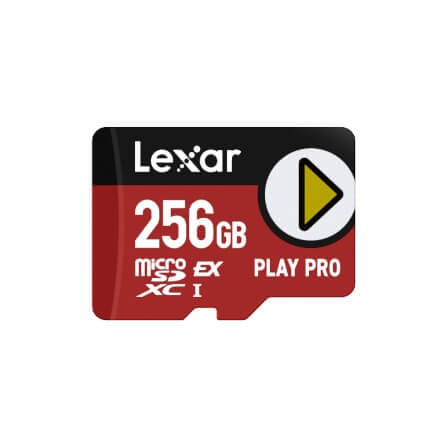 การ์ดหน่วยความจำ ไมโครเอสดีการ์ด LEXAR MICROSD CARD PLAY PRO EXPRESS 256GB RW900/600MB/S (LMSXPS0256G-BNNNG) FOR NINTENDO SWITCH_1
