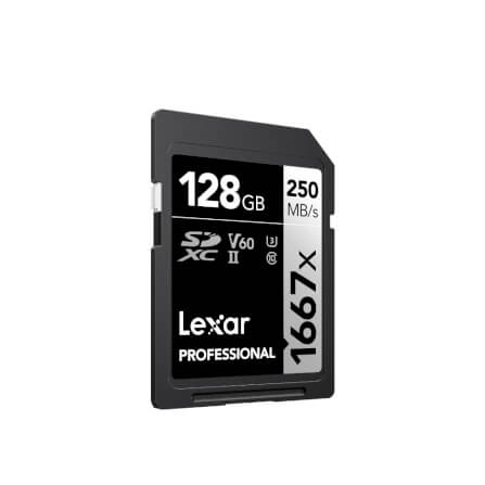 การ์ดหน่วยความจำ เอสดีการ์ด LEXAR SD1667X 128GB UHS-II U3 V60 SD CARD FULL-HD 3D 4K RW250/120MB/S (LSD128CB1667)_1