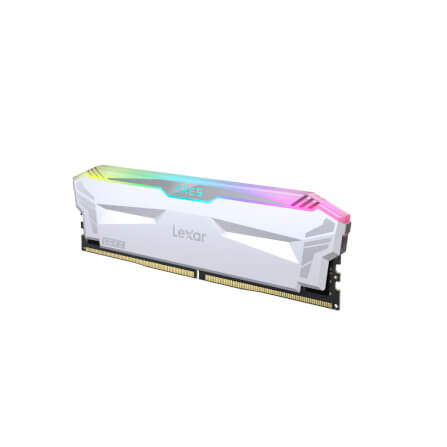 แรมพีซี LEXAR ARES RGB DDR5 6400 DESKTOP MEMORY 16GB OC+RGB WHITE (LD5EU016G-R6400GDWA)_1