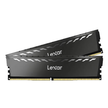 แรมพีซี LEXAR THOR 16GB KIT(8GBX2) DDR4/3200MHZ CL16 U-DIMM HEATSINK (LD4BU016G-R3200GDXG)_1