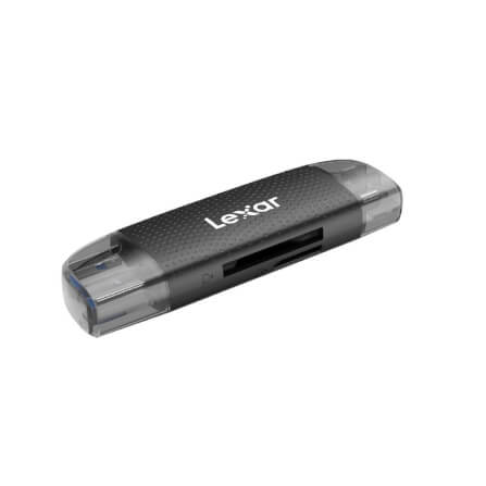 การ์ดรีดเดอร์ Lexar Dual-Slot SD/MicroSD Card, USB-A/C, UHS-I_1