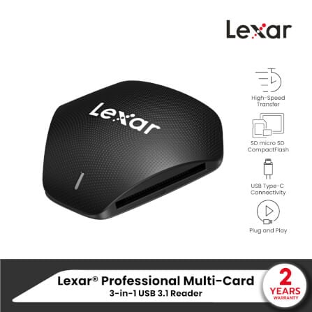 การ์ดรีดเดอร์  Lexar Multi-Card 3-in-1 SD/MicroSD CompactFlash Card_5