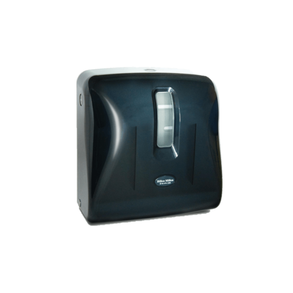 กล่องกระดาษทิชชู BILLION MILLION ทรงสี่เหลี่ยม สำหรับกระดาษเช็ดมือชนิดแผ่น สีดำ_1