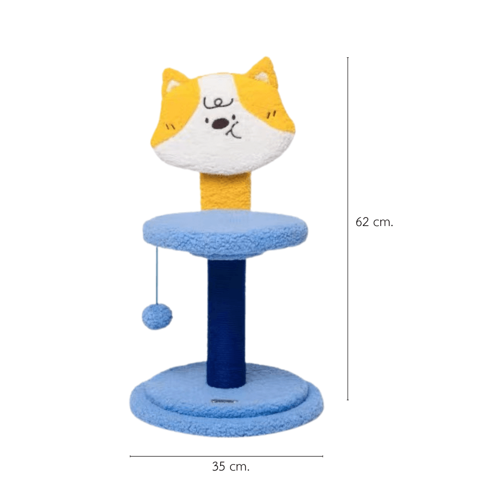 ที่ลับเล็บแมว PETELLE รุ่น SPIN SCRATCH POST สีฟ้า (SWEETIE SPIN)_0