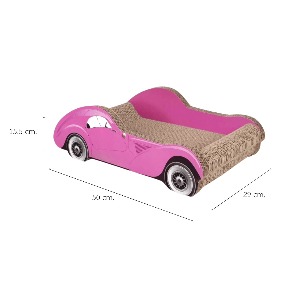 ที่ลับเล็บแมว PETELLE รุ่น CAT SPORTSCAR ทรงรถซูเปอร์คาร์ สีชมพู