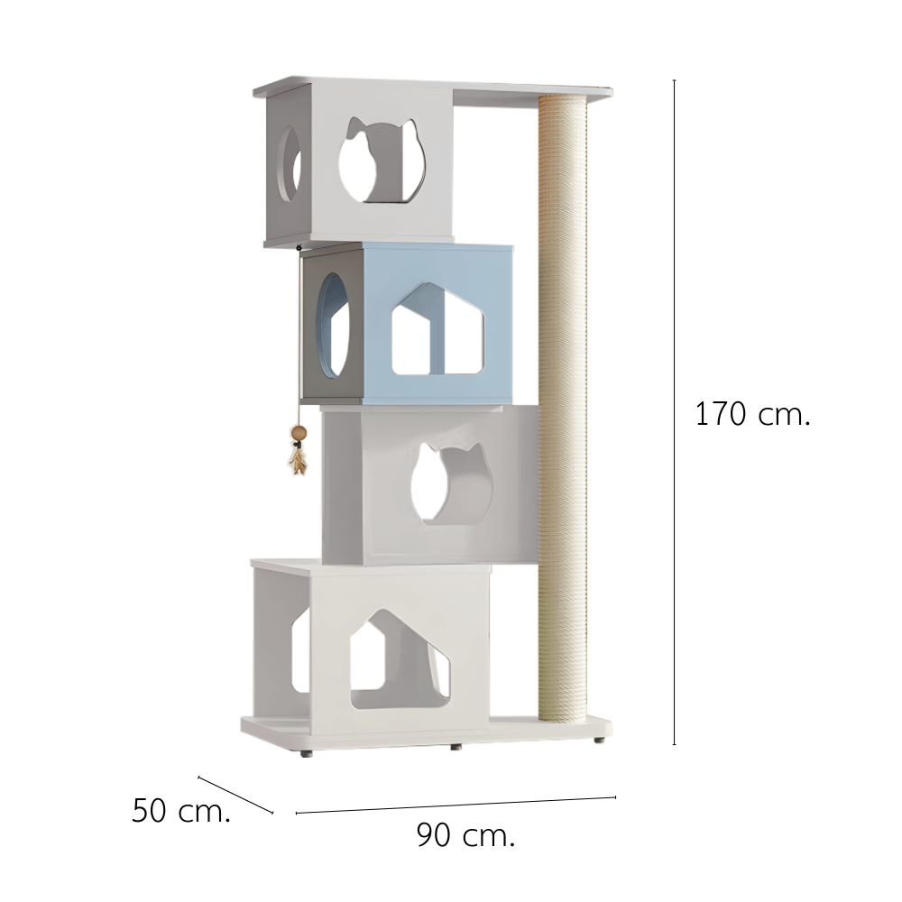 คอนโดแมว PETELE รุ่น STACKED NEST CAT CLIMBING FRAME SIZE L